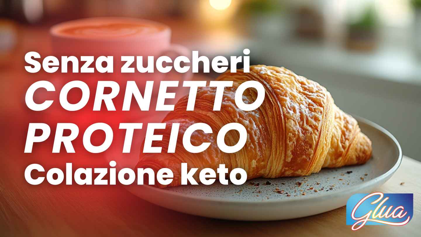 Cornetto proteico senza zuccheri per la dieta chetogenica