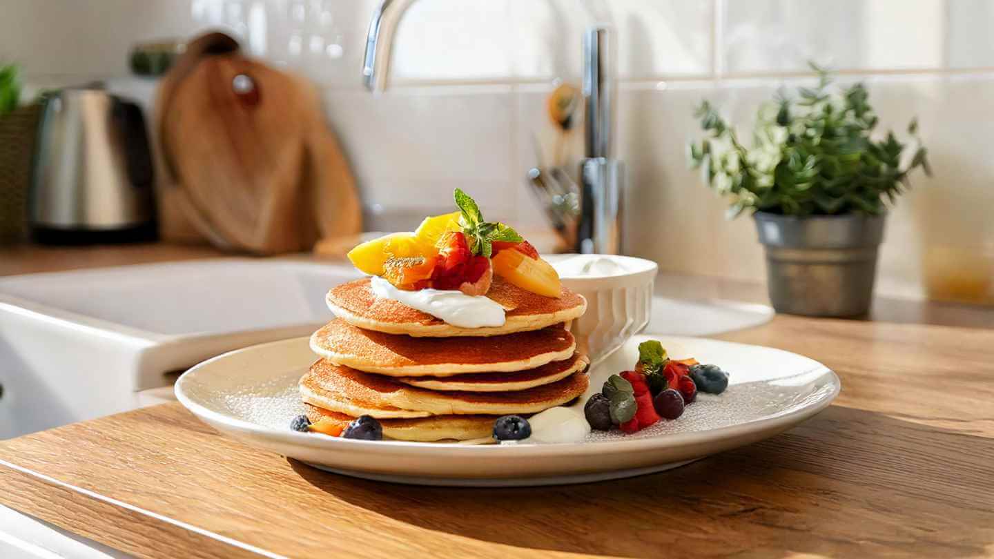 Pancakes Proteici Light al Gusto Biscotto