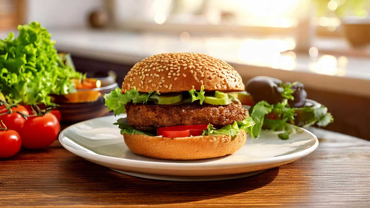 Burger vegano alle olive per la dieta chetogenica