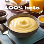 Budino keto proteico alla vaniglia