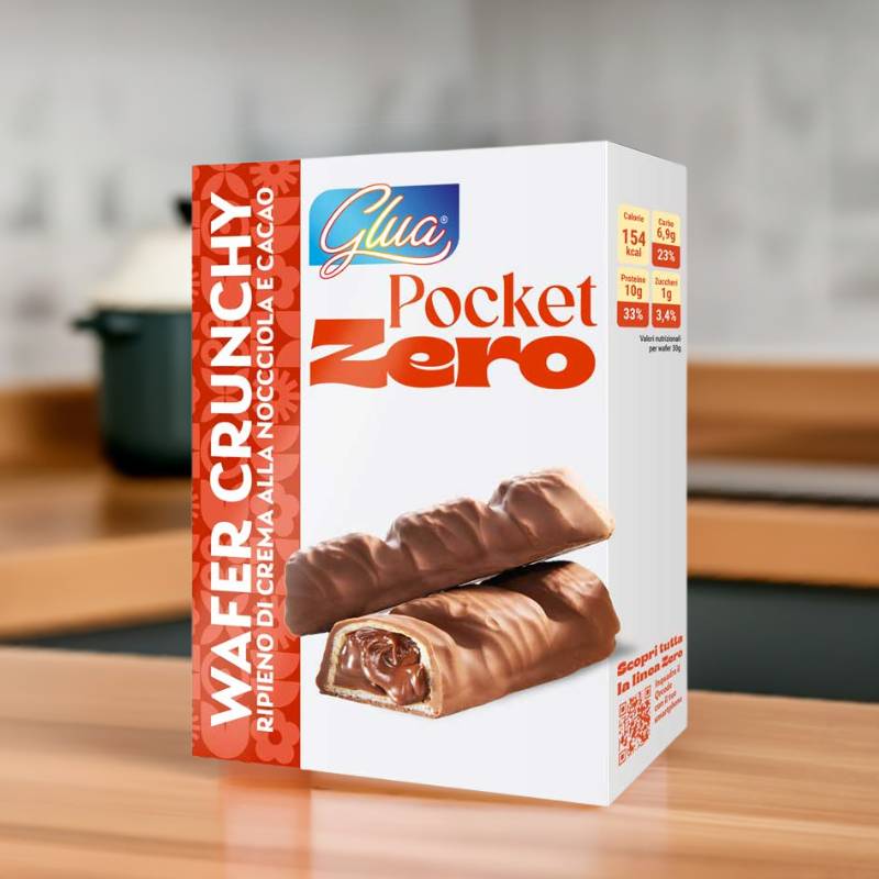 Pocket zero di Glua, snack proteico in cucina