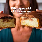 Plumcake keto ricoperto di cioccolato al gusto arancia senza zuccheri adatto alla dieta chetogenica