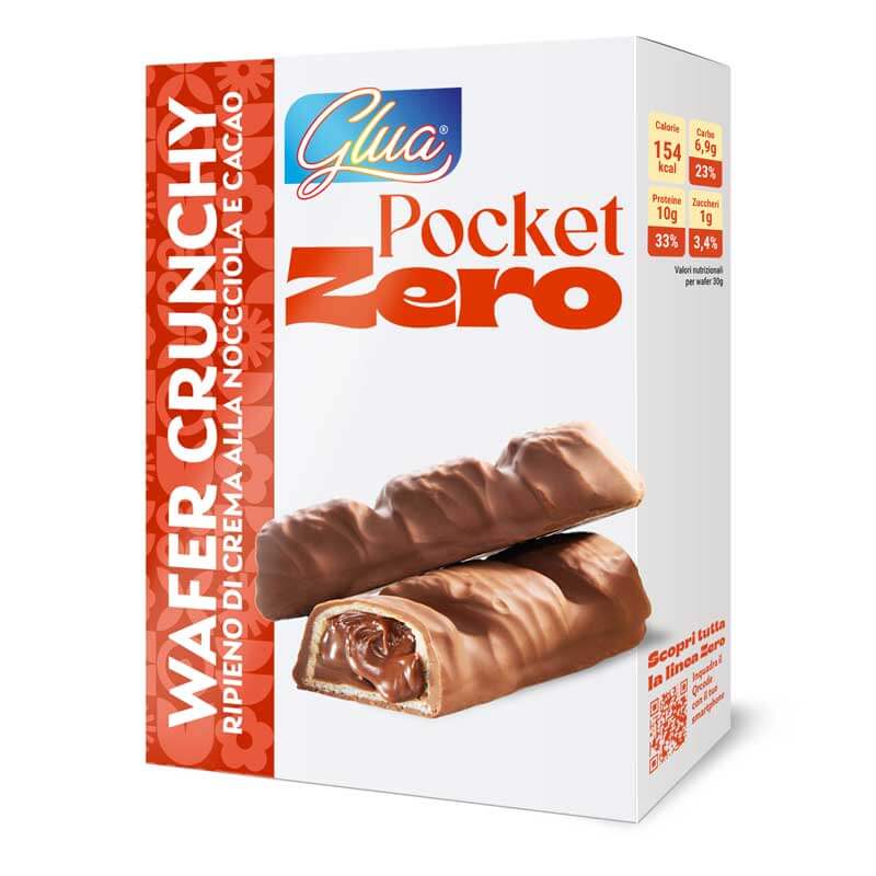 Pocket zero di Glua, snack proteico